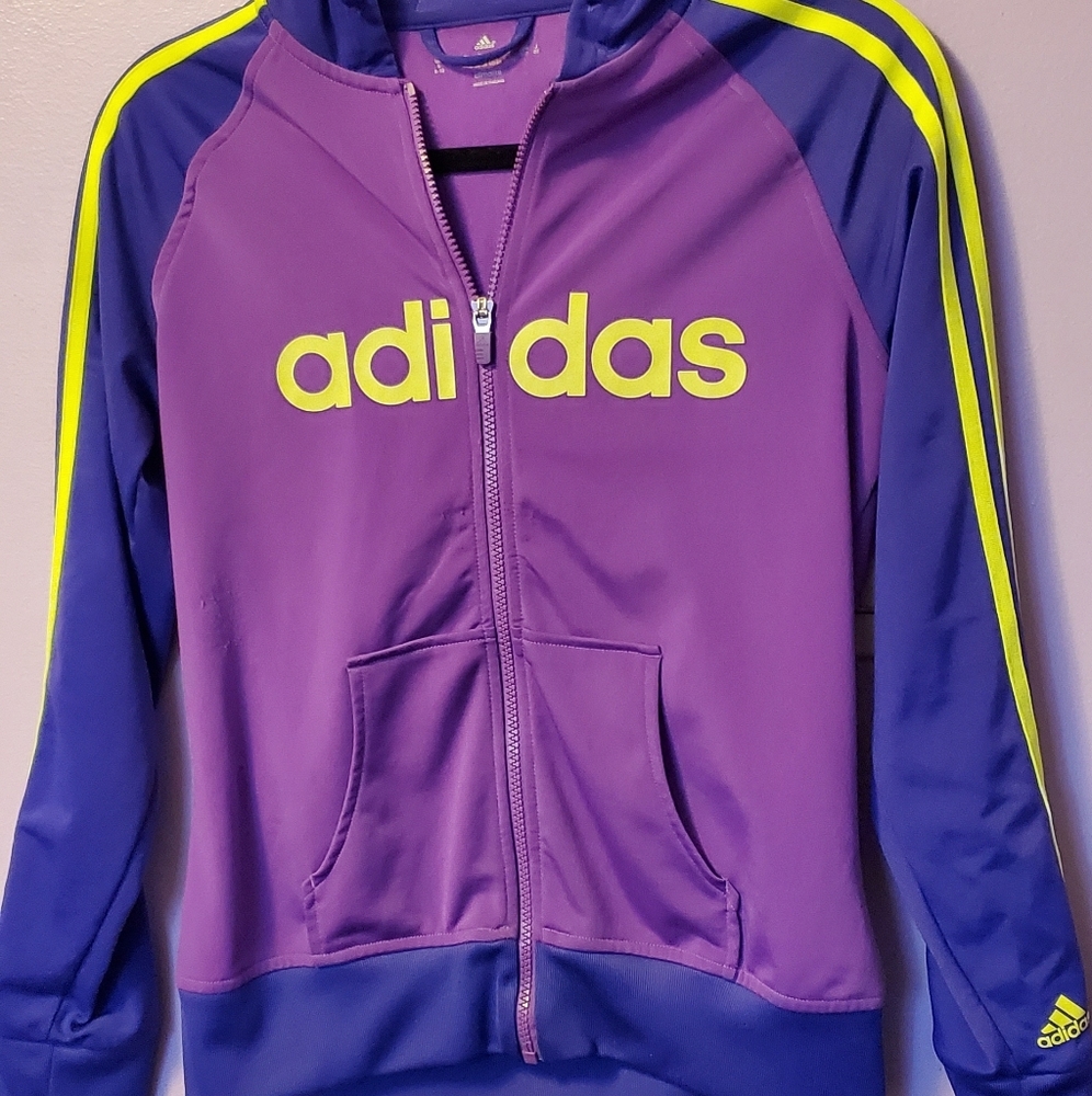Adidas Zip Up Hoodie Jacket Size Small